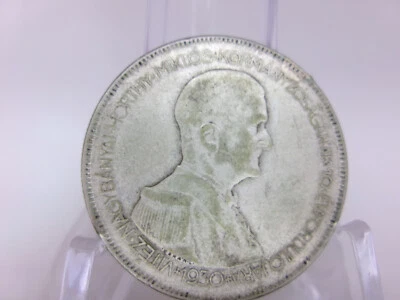 1930 5 Pengo Hungarian Silver Coin. WDSCEPHG - Image 1 of 2