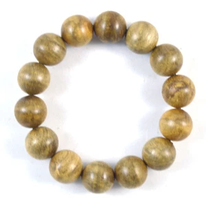 Wild harvest Sumatera Real Agarwood Aquilaria Bracelet Beads 16 mm 13 g - Picture 1 of 5