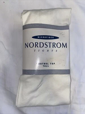 Nordstrom Women's  Control Top Tights Microfiber Size Tall Color Ivory - Image 1 of 4