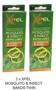 2 x 2 Pack Xpel Mosquito & Insect Repellent Bands Long Lasting - 4 Bands - Picture 1 of 1