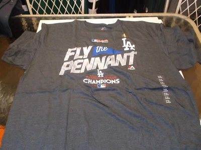 Ropa del equipo MLB de los Dodgers de Los Ángeles 2017 N.L.  Camisa Champion XL Foto 1 de 2