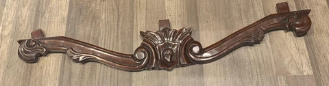 VINTAGE ORNATE WOODEN  WALL, UNDER DOOR,UNDER WINDOW PANEL 34 1/2" Cover