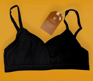 Triangle V Neck Crossover Wireless Non- Padded Bralette No Underwire Soft Bra XS - Picture 1 of 3