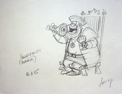 Histeria! (电视剧)98英尺杰里·艾森伯格签名手绘角色布局#LF — 第 1/2 张图片