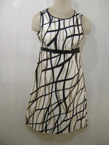 Alex Marie Damen Kleid Dress 4 faltenfrei Sorgen knielang Maxi Print schwarz - Bild 1 von 7