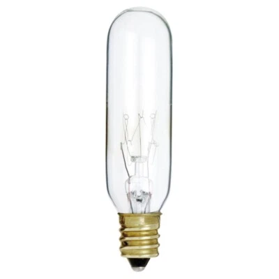 8 Pk Satco Light Bulbs 03714 25T6/CL/E12/120V/CD S3714 Clr Tubular Picture Bulb - Image 1 of 3