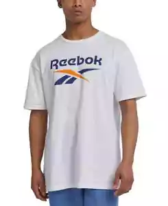 Reebok Men's Spinster Classic Logo Graphic Cotton Short Sleeve T-Shirt Large - Picture 1 of 4