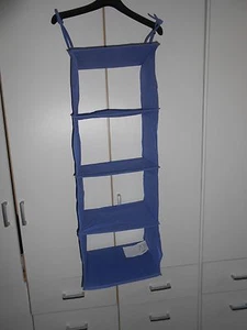 IKEA * JALL * HÄNGEAUFBEWAHRUNG * Schrankeinhänger Stoffregal Hängefächer blau - Bild 1 von 1