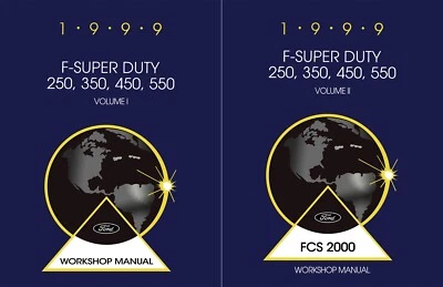 Camión Ford F-Super Duty 250, 350, 450, 550 1999 manual de taller - 2 volúmenes Foto 1 de 4