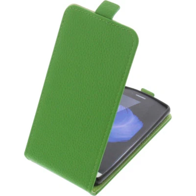 Tasche für TP-Link Neffos C5L FlipStyle Handytasche Schutz Hülle Flip Case Grün - Bild 1 von 4