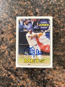 2012 Topps Archives Cleon Jones Auto # FFA-CJ Mets