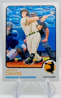 2022 Topps Heritage Minor League Henry Davis High Number Short Print #201 - Image 1 of 2