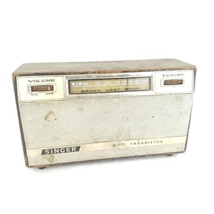 Raro De Colección 9 Transistores Radio Onda Media Por SINGER Modelo 910 BD - Imagen 1 de 12