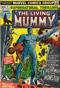 SuperNatural Thrillers The Living Mummy Comic Book #5 Marvel 1973 Grade VF+ 8.5 - Picture 1 of 8