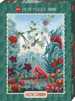 HEYE PUZZLE 1000 PEZZI MARIE AMALIA BARTOLINI EXOTIC GARDEN 50x70cm  ART 29957 - Immagine 1 di 2