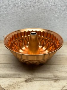 De colección Antiadherente 6 Tazas Acabado Cobre Acanalado Bund Molde Pastel Bandeja para Hornear - Imagen 1 de 8