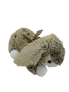 Tom's Toy bunny Rabbit plush stuffed animal 11" brown white sparkle eyes r - Picture 1 of 9