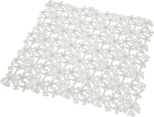 bluecanyon Petal Pattern Shower Mat Colour White Slip Resistant 45cm Square - Picture 1 of 1