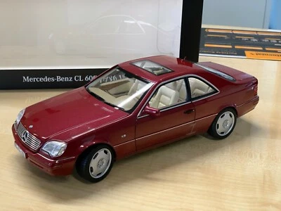 Mercedes Benz C140 Coupe CL600 Almandinrot metallic 1:18 Modell B66040651 Norev