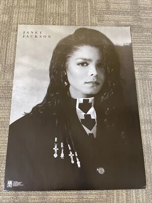 1989 Janet Jackson Promo Poster  Rare 29” X 22” - Image 1 of 4