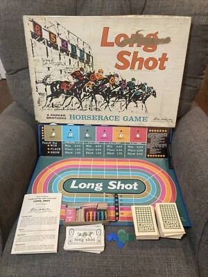 1962 LONG SHOT Horseracing Game-Parker Brothers Board Game SCARCE - Image 1 of 4