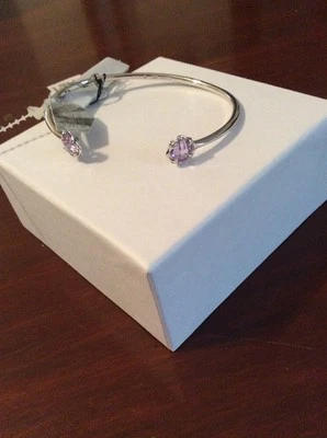 Brazalete de plata esterlina Judith Jack de $146 púrpura con piedra de marcasita mayo 99 Foto 1 de 4