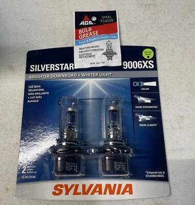Sylvania Silverstar 9006XS HB4A 55W Two Bulbs Head Light Low Beam Upgrade Lamp - Image 1 of 4