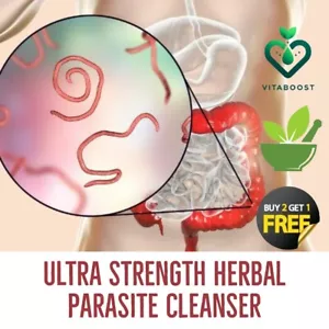 Parasite Cleanse DETOX Candida Mimosa Pudica Wormwood, Cloves, Black Walnut - Picture 1 of 1