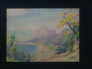 Acuarela De Colección de Río de Janeiro Firmada Albano - Imagen 1 de 11
