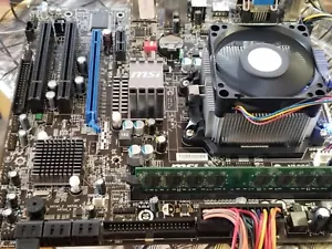 New tested MSI 785GTM-E45 AM2+ MB Combo with AMD Athlon 64 X2 & 1GB RAM - Picture 1 of 8