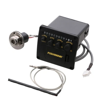 2 Band ACOUSTIC GUITAR PICKUP ONBOARD PREAMPS EQ DIY LYWS  - Image 1 of 4