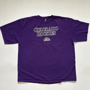 COLORADO ROCKIES T-Shirt Mens 2XL Purple MLB GENUINE MERCHANDISE VF IMAGEWEAR - Picture 1 of 15