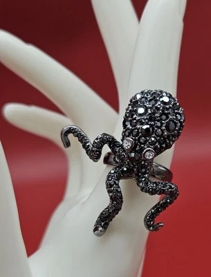 KJL Octopus Ring Black Size 8 - Image 1 of 4