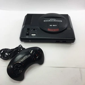 Sega Genesis Video Game Console Black 1601 w/ One Controller - Picture 1 of 15