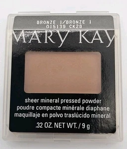 Mary Kay BRONCE 1 Polvo Prensado Mineral Transparente.32 OZ 15139 CK28 NOS Descontinuado - Imagen 1 de 2