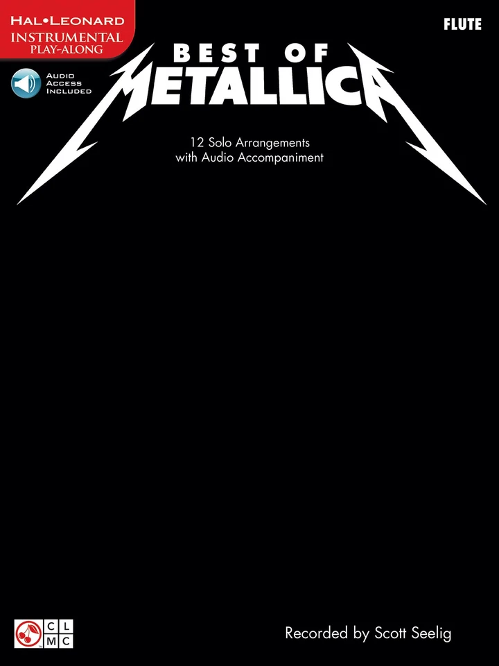 Best of Metallica Flute Solo Sheet Music 12 Songs Play-Along Book Online Audio - Image 1 of 1
