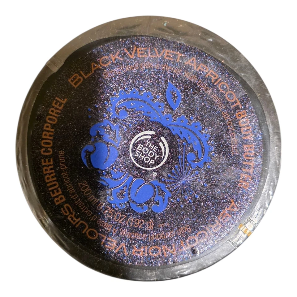 THE BODY SHOP Black Velvet Apricot Body Butter Cream Lotion 6.75 oz *RARE* - Image 1 of 4