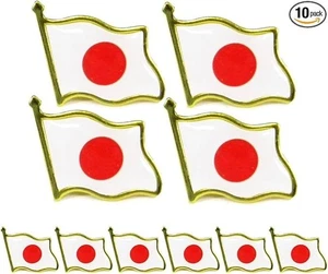 Japan Flagge Abzeichen Metall Emaille Anstecknadel Nationalabzeichen Metall Merisal 10 Stück - Bild 1 von 6