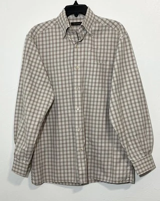 Ermenegildo Zegna Striped plaid long Sleeve Button down Dress Shirt M - Image 1 of 4