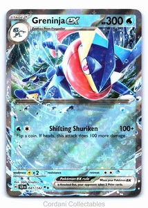 Greninja EX 041/142 - Stellar Crown - Pokemon Card - Near Mint - Picture 1 of 2