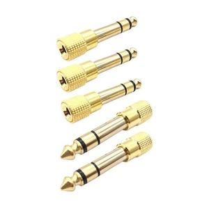 Lightweight and Portable 6.35 mm Male to 3.5 mm Female TRS connector Plug - Zdjęcie 1 z 10