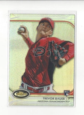 2012 Лучшая переливающаяся карточка No92 Тревор Бауэр RC дебютант D-Backs - Изображение 1 из 2