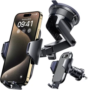 2025 Grade Car Phone Holder Strong Suction Clip Dashboard - Picture 1 of 9