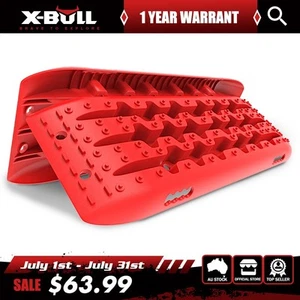 X-BULL Recovery Tracks Kits Board Sand Truck 10T Snow 4WD Accessories Gen2.0 Red - Picture 1 of 8