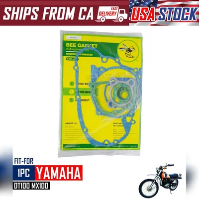 Juego completo de juntas de motor para Yamaha DT100 MX100 1974-1977 Foto 1 de 4