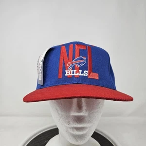 Vintage Buffalo Bills Wolle Snapback Mütze 90er bestickt Spruch NFL Neu mit Etikett - Bild 1 von 7