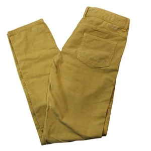 NWT Bonpoint Sienna Girls Light Corduroy Mustard Yellow Straight Leg Pants 12 - Picture 1 of 6