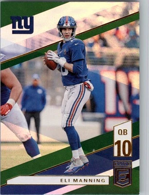2019 Elite Green #78 Eli Manning - FB - Image 1 of 2