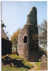 Dysert O'Dea Round Tower Corofin Co Clare Ireland Postcard - unused - Picture 1 of 3