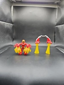 Figura de acción roja Playskool Marvel Super Hero Squad Adventures Power Up Ironman - Imagen 1 de 5
